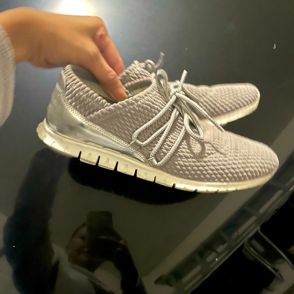 Grey Coke Haan geo grand shoes